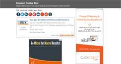 Desktop Screenshot of couponcodesbox.com